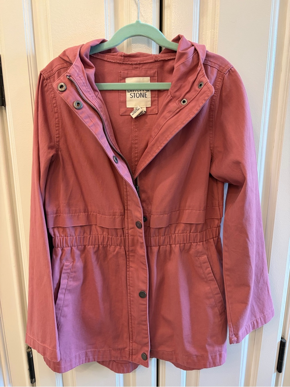 Birch & Stone Girls' Rose Utility Hooded Jacket